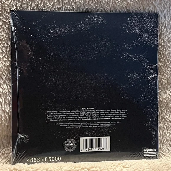 POST MALONE Too Young 10th Anniversary Limited Edition 5000 Worldwide 7” Vinyl - Picture 3 of 6